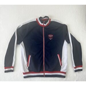 VINTAGE MEN'S AKADEMIKS VARSITY TOUR DE FORCE GRAND PRIX 1999 TRACK JACKET SZ XL